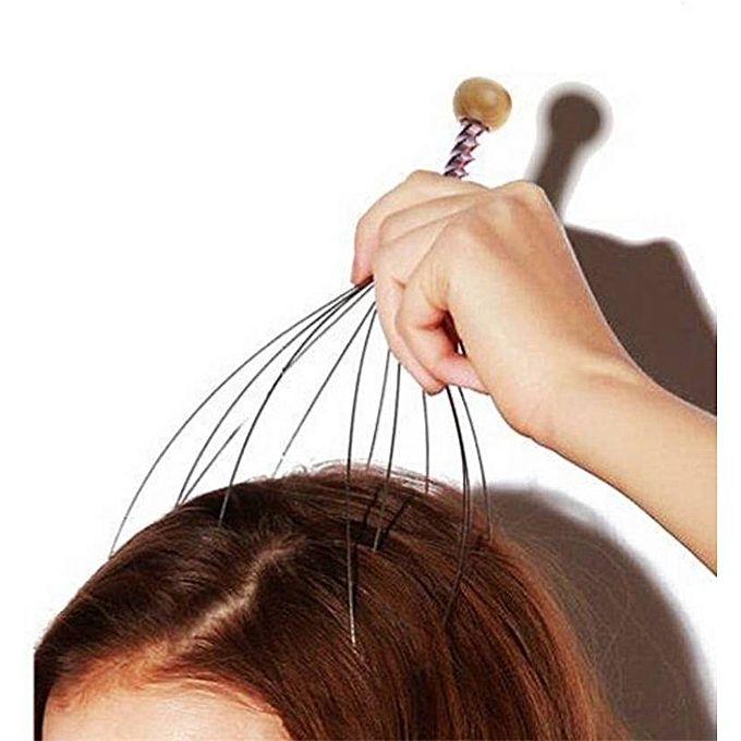 Metal Octopus-Shaped Scalp Head Massager Scratcher